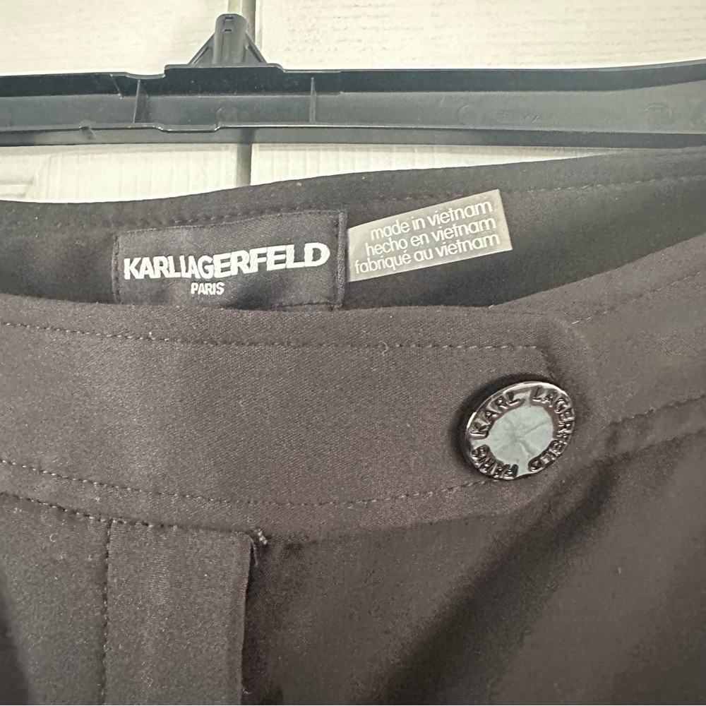 KARL LAGERFELD Black High waisted slacks - Picture 4 of 8